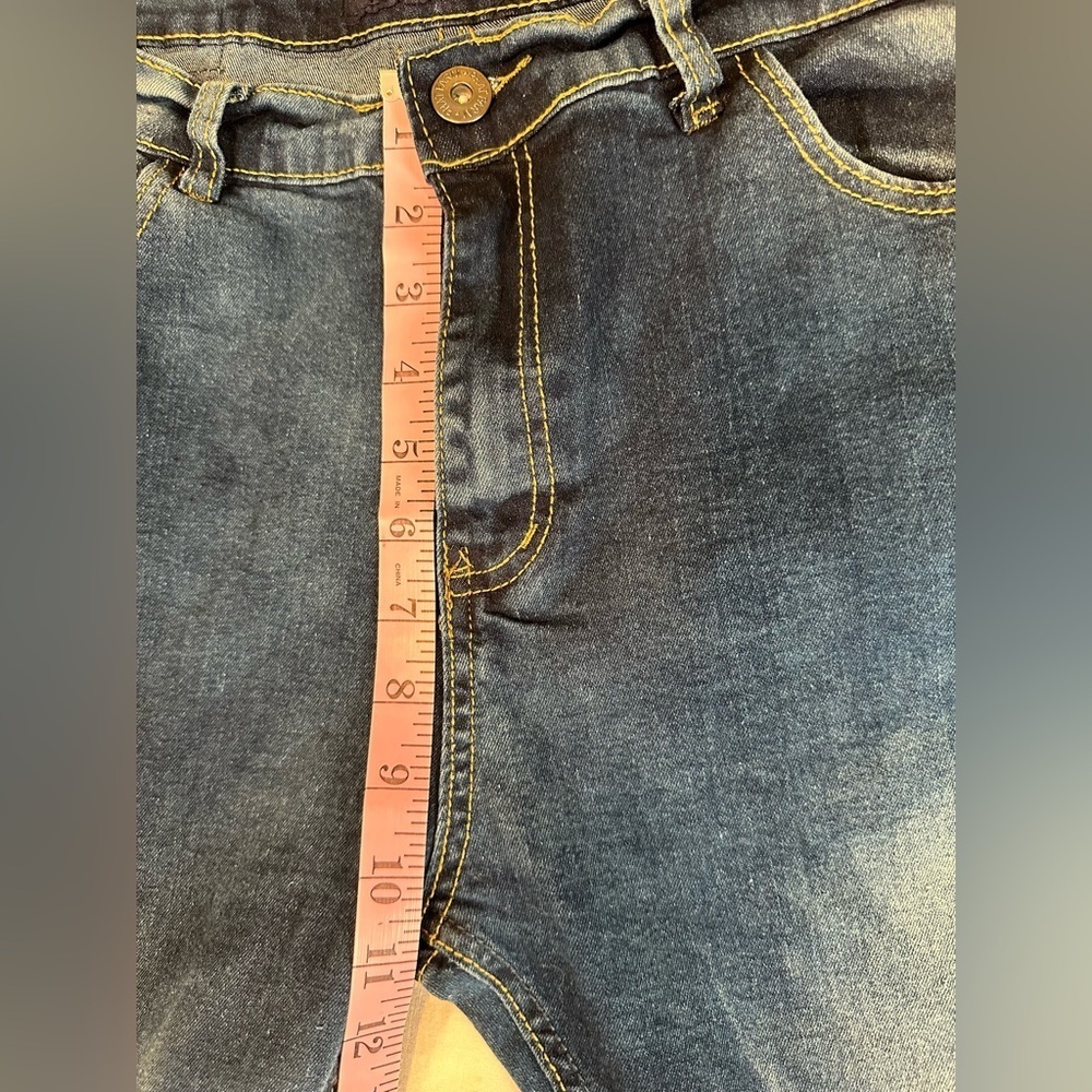 Phat Farm Skinny Stretch Detail On Knee Jeans Mens 36x30 - Picture 6 of 15
